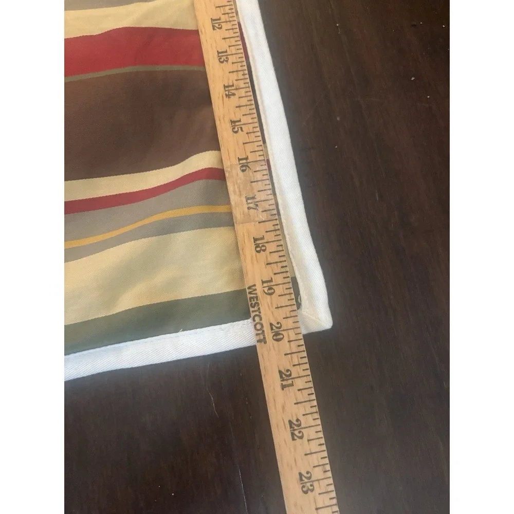 Pottery Barn Duncan Stripe Standard Pillow Sham Brown Yellow Red Green Southwest